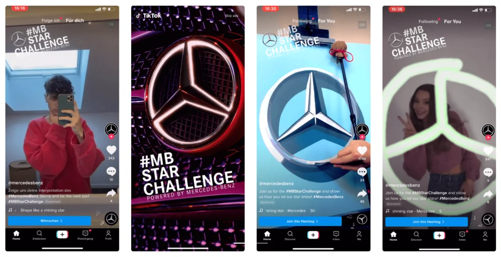 ตัวอย่าง TikTok Ads