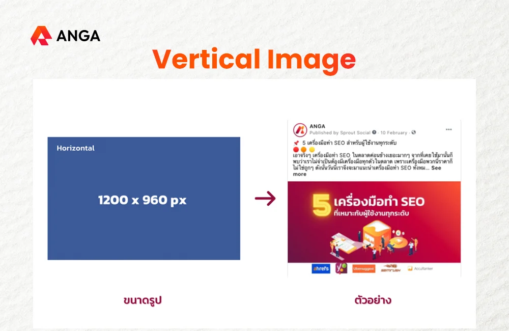 ขนาดรูป Horizontal