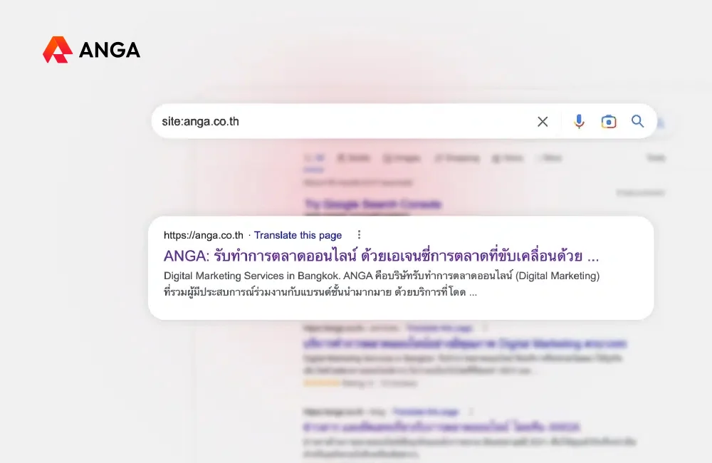 วิธีตรวจสอบว่าเว็บไซต์ Index หรือไม่
