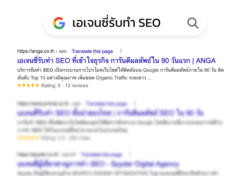 เอเจนซี่รับทำ SEO