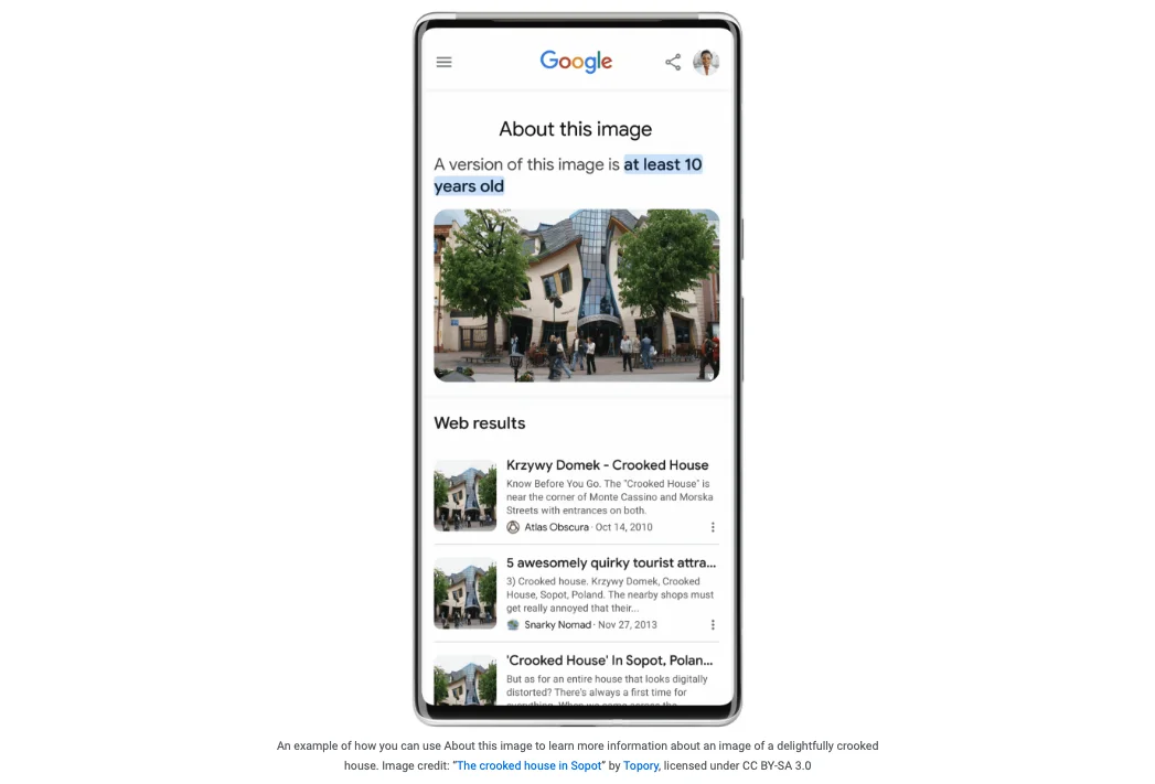 Google Fact Check About this image