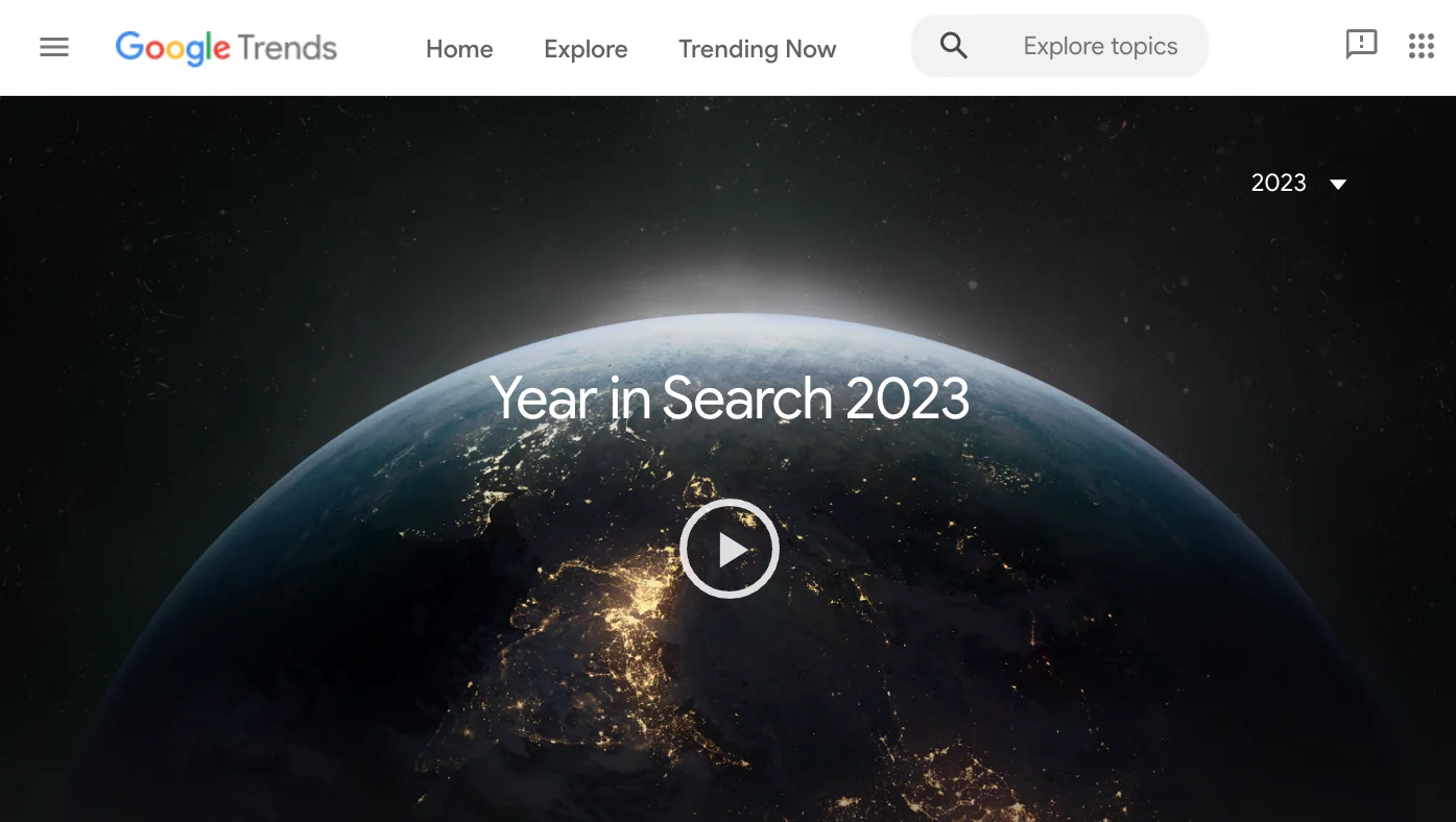 Google Trends 2023