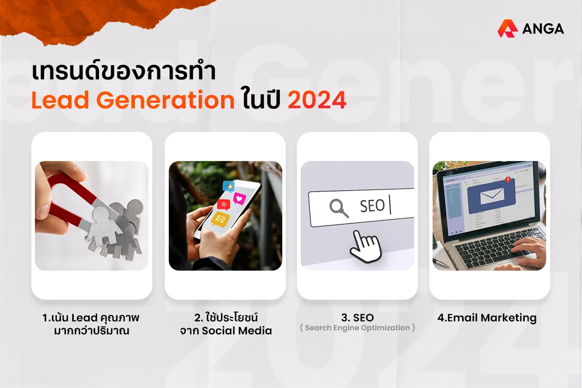 กลยุทธ์ Lead Generation ที่เหมาะสำหรับใช้ในปี 2024