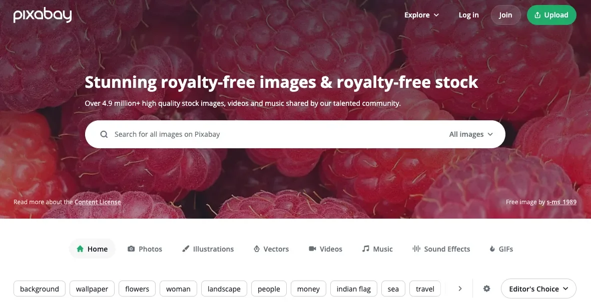 เว็บโหลดรูปภาพฟรี Pixabay