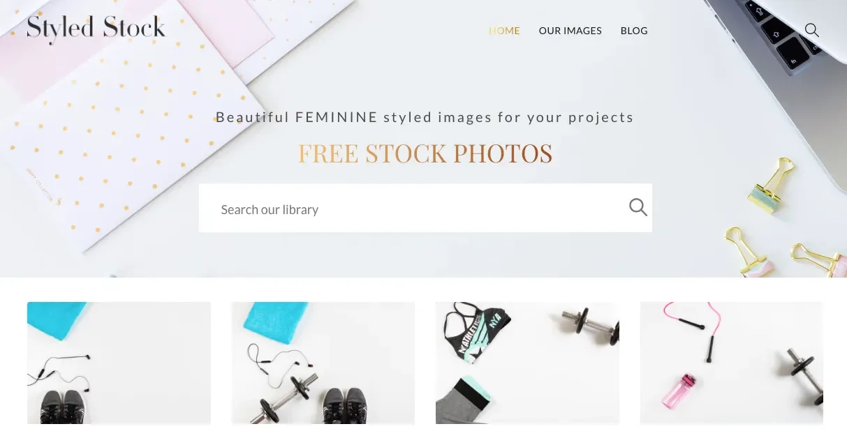 เว็บโหลดรูปภาพฟรี Styled Stock
