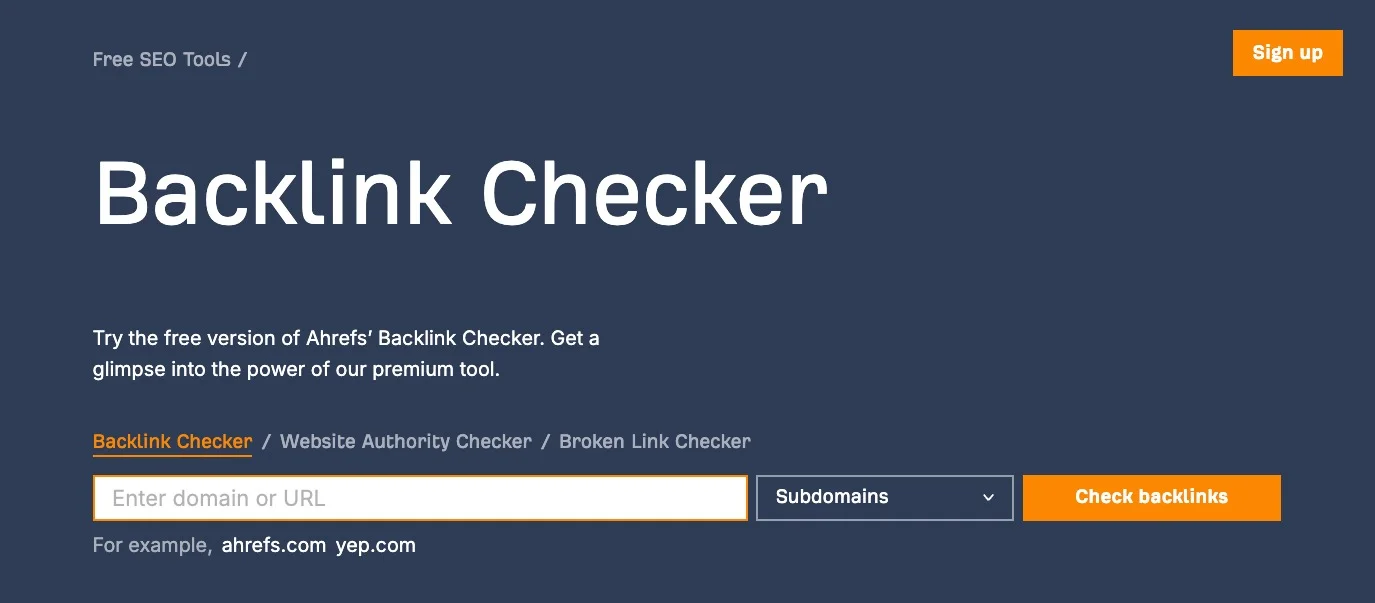 Domain Rating Checker
