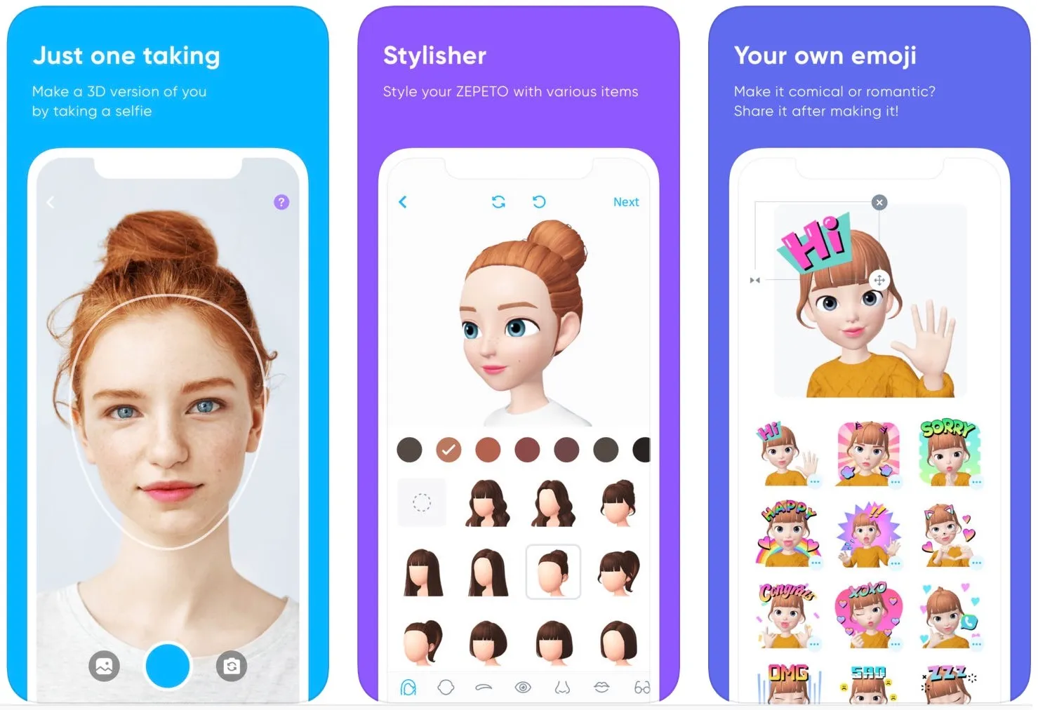 ตัวอย่างอวาตาร์ Zepeto